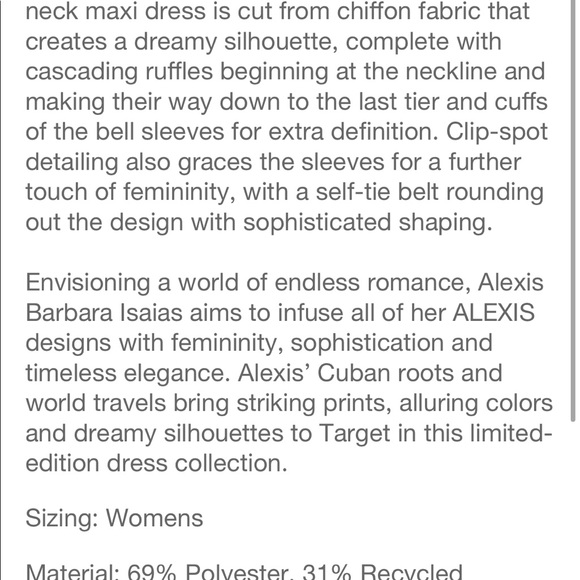 ALEXIS for Target Red Dress - Picture 8 of 9